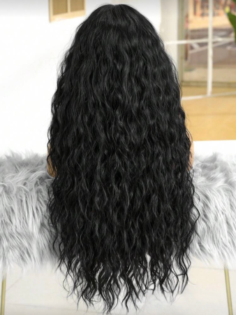 Peruca C1725 Bruneta Ondulata Creata Stil Afro [3]