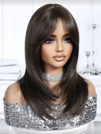 Peruca C1727 Satena Cu Breton Lung Maro Filata [3]