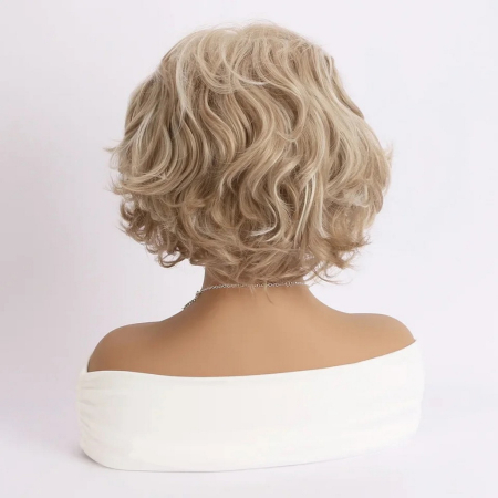 Peruca C1771 Blonda Cu Breton Ondulata Cu Suvite Blonde - blond cenusiu [3]
