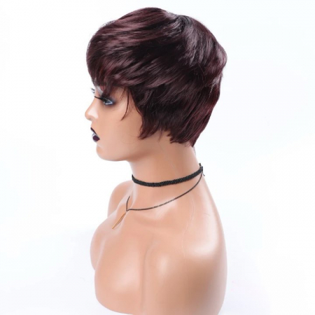 Peruca C927 Roscata Visina Visinie Scurta Cu Breton [2]