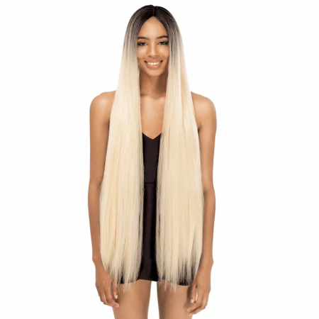 PERUCI - Peruca C334 FRONT LACE Blonda Baza Satena Blond Deschis Platinat