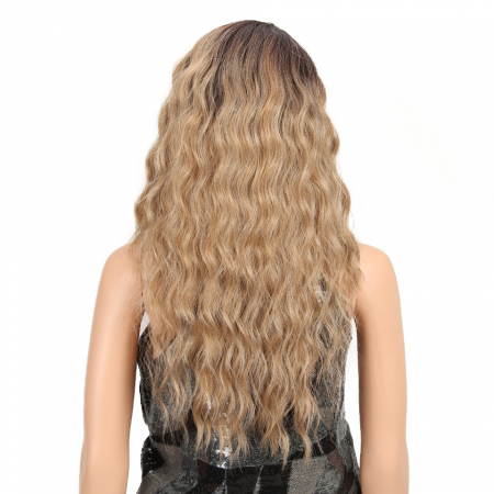Peruca C929 FRONT LACE Blonda Baza Satena Ondulata [3]