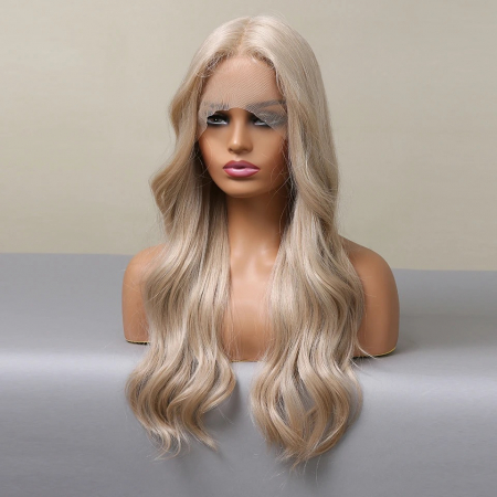 Peruca C909 FRONT LACE Blonda Blond Cenusiu [4]