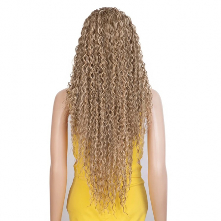 Peruca C117 FRONT LACE Blonda Cenusie Afro Creata [2]