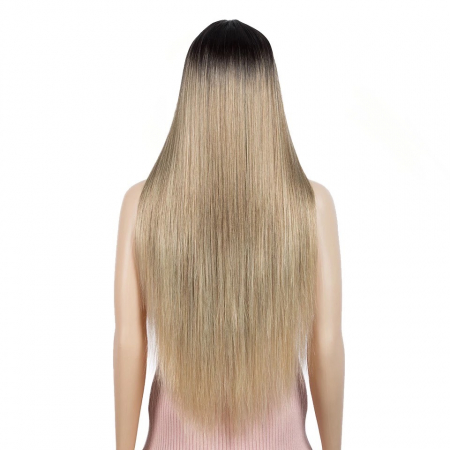 Peruca C249 FRONT LACE Blonda Cenusie Ombre [3]