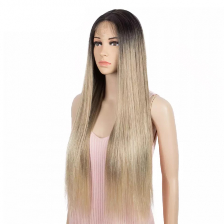 Peruca C249 FRONT LACE Blonda Cenusie Ombre [1]