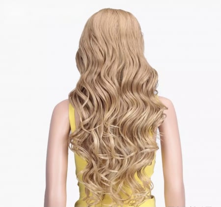 Peruca C199 FRONT LACE Blonda Ondulata Blond Inchis [2]