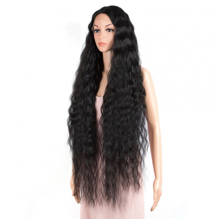 Peruca C891 FRONT LACE Bruneta Afro Ondulata [2]