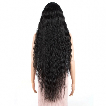 Peruca C891 FRONT LACE Bruneta Afro Ondulata [3]