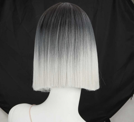 Peruca C110 FRONT LACE Bruneta Blonda Gri [3]