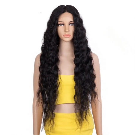 Peruca C631 FRONT LACE Bruneta Ondulata Creata Afro [1]