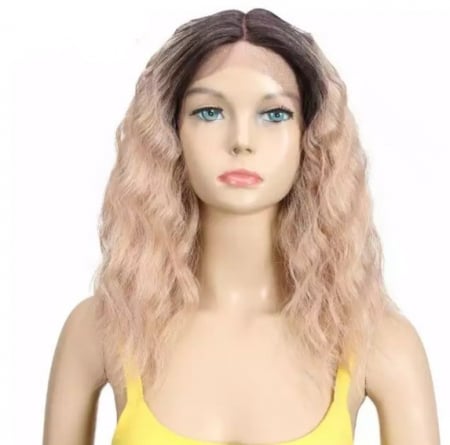 Peruca C91 FRONT LACE Roz Ombre Blonda Roze Creata [4]