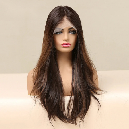 Peruca C907 FRONT LACE Satena Suvite Blonde Ciocolatiu [0]