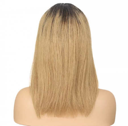 Peruca C791 PAR NATURAL Blonda Cenusie Bob Ombre Baza Satena [2]