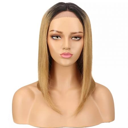 Peruca C791 PAR NATURAL Blonda Cenusie Bob Ombre Baza Satena [1]
