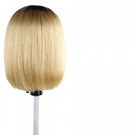 Peruca C793 PAR NATURAL Blonda Ombre Bob cu Breton Baza Bruneta [3]