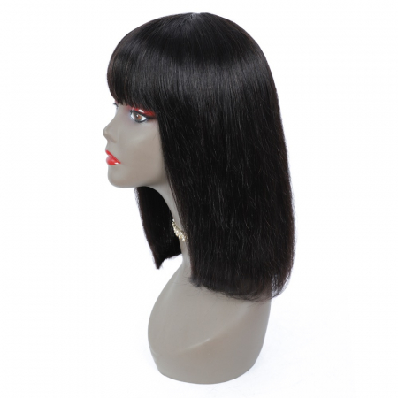 Peruca C792 PAR NATURAL Bruneta Bob Cu Breton [2]