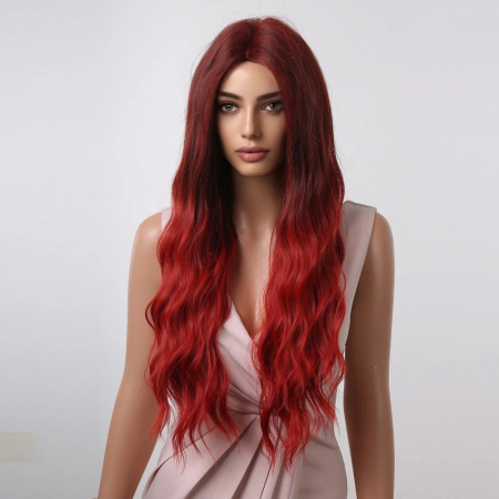 Peruca C950 Roscata Ombre Creata Volum Roscat Aprins [1]