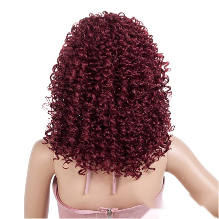 Peruca C218 Roscata Visina Afro Cu Breton Par Cret Volum [2]