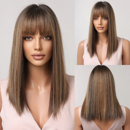 Peruca C646 Satena Cu Breton Si Suvite Blonde [1]
