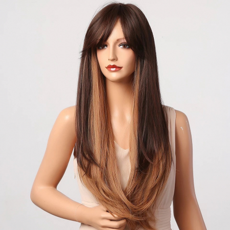Peruca C274 Satena Cu Breton Si Varfuri Blonde [2]