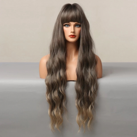 Peruca C121 Satena Cu Breton Si Varfuri Blonde [3]