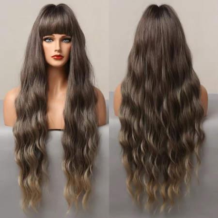 Peruca C121 Satena Cu Breton Si Varfuri Blonde [1]