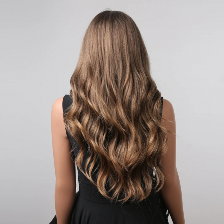 Peruca C959 Satena Ombre Cu Varfuri Blonde Ondulata [6]