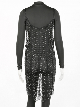 Rochie C858 Clara Din Plasa Cristale [6]