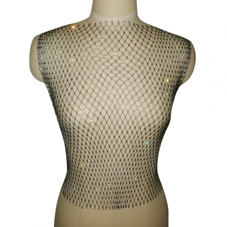 Top C800 Bluza Glory Cristale Plasa Negra [5]