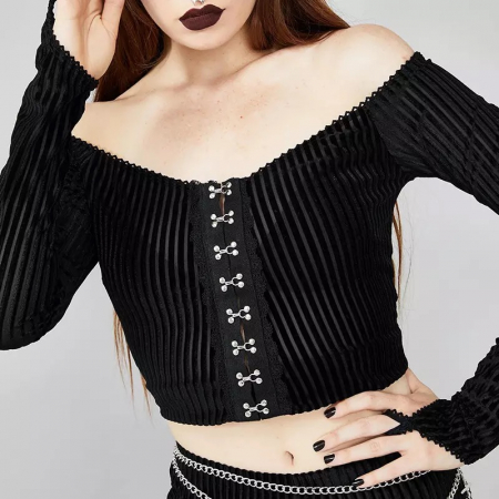 Top C1456 Dark Cu Maneca Inel [1]