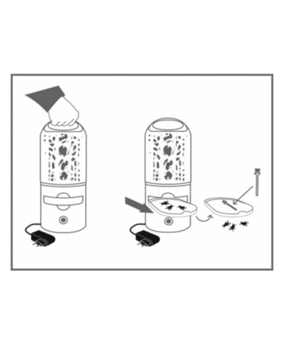 Aparat protectie impotriva insectelor, cu baterii, LED UV, Swissinno Insect Destroyer Battery 4W, 20 mp [6]