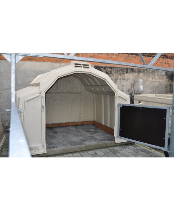 Boxa comuna pentru 5-7 vitei, Calf-Tel MultiMAX, cu sina de transport [2]