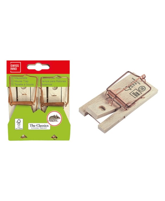 Capcana clasica soareci, lemn FSC, Swissinno Mouse Trap Classic, set 2 bucati [3]