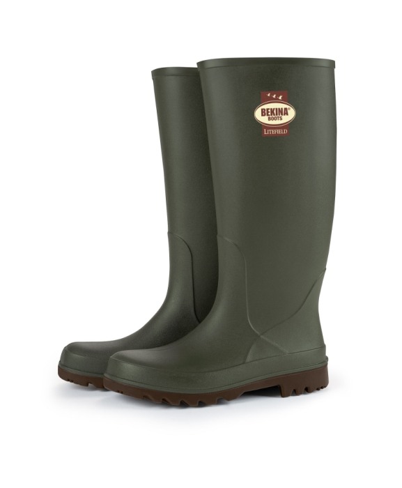 Cizme protectie Bekina Litefield, O4, verde/maro [2]