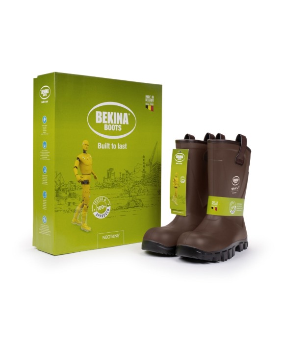 Cizme protectie Bekina RigliteX SolidGrip, S5, imblanite, maro/negru [6]