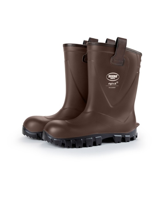 Cizme protectie Bekina RigliteX SolidGrip, S5, imblanite, maro/negru [2]