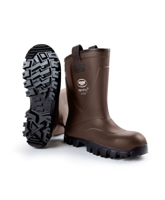 Cizme protectie Bekina RigliteX SolidGrip, S5, imblanite, maro/negru [5]