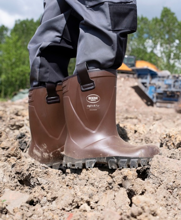 Cizme protectie Bekina RigliteX SolidGrip, S5, imblanite, maro/negru [10]