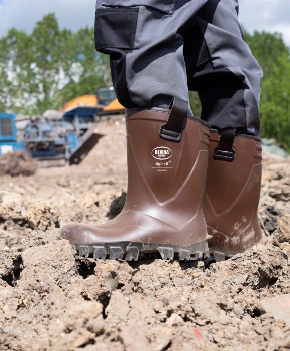Cizme protectie Bekina RigliteX SolidGrip, S5, maro/negru [14]