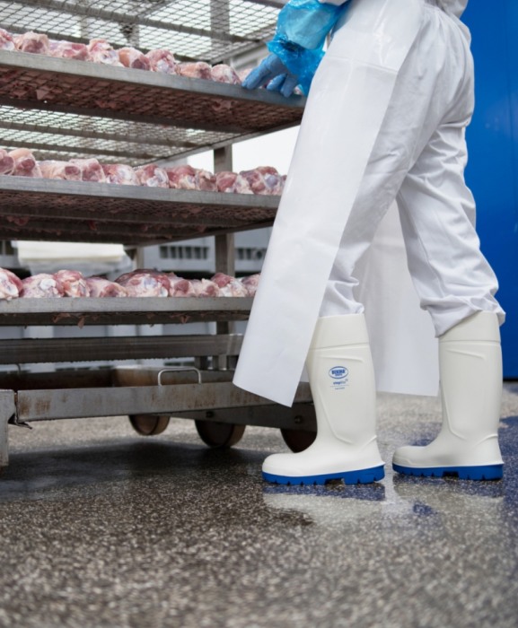 Cizme protectie Bekina Steplite EasyGrip, O4, alb/albastru [14]