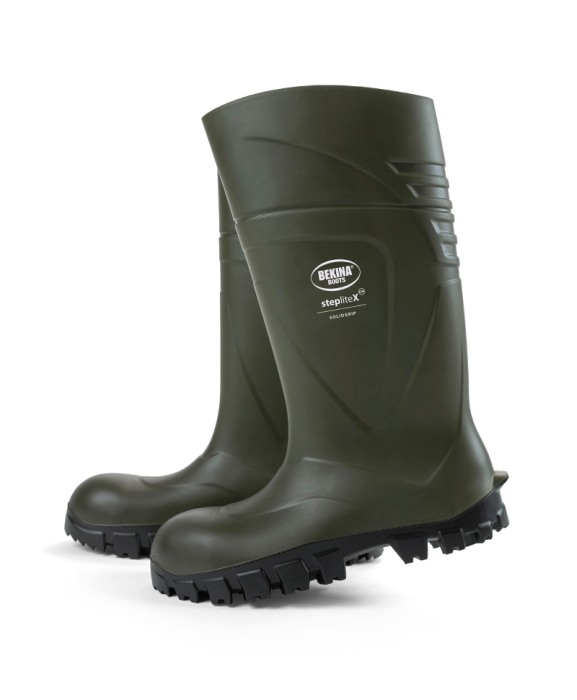 Cizme protectie Bekina StepliteX SolidGrip, O4, verde/negru [3]