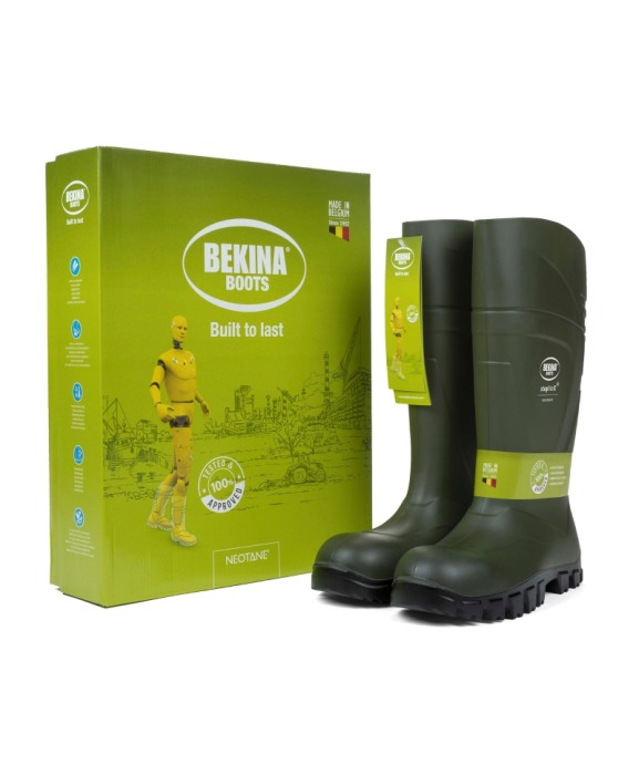 Cizme protectie Bekina StepliteX SolidGrip, O4, verde/negru [6]