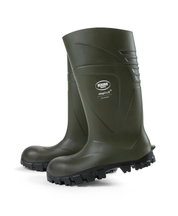 Cizme protectie Bekina StepliteX SolidGrip, S4, verde/negru [3]