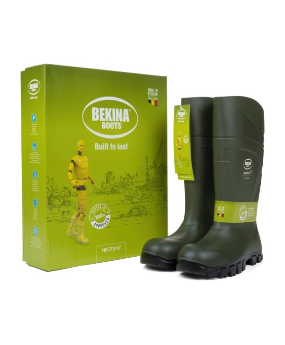 Cizme protectie Bekina StepliteX SolidGrip, S5, verde/negru [6]