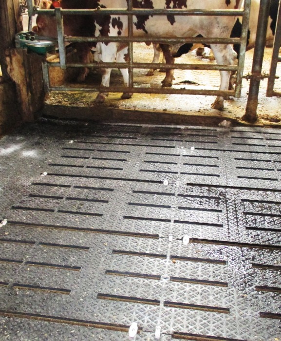 Covor de trafic din cauciuc pentru aleile cu gratare de beton, Bioret DeltaDiam 16 Type PANAMA, 16mm grosime [1]