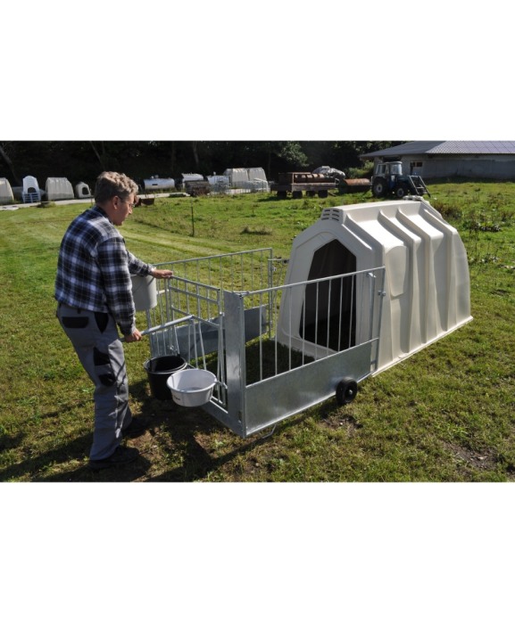 Cuseta individuala vitei Calf-Tel ECO cu gard metalic FlexyFence H&L [10]