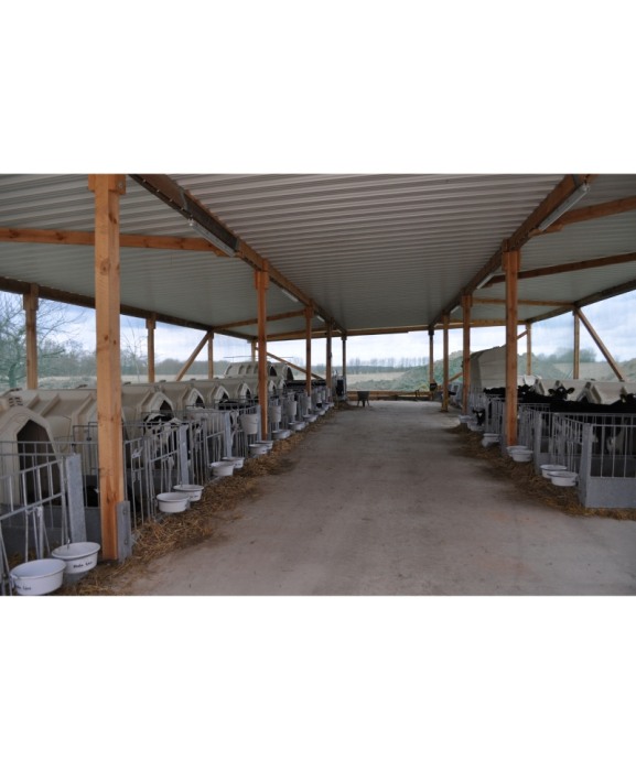 Cuseta individuala vitei Calf-Tel ECO cu gard metalic FlexyFence H&L [24]