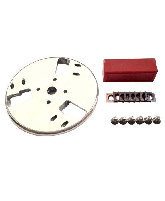 Disc trimaj ongloane 120 mm din aluminiu, inchis, cu 6 lame reversibile din titan, Allredo SA10 [4]