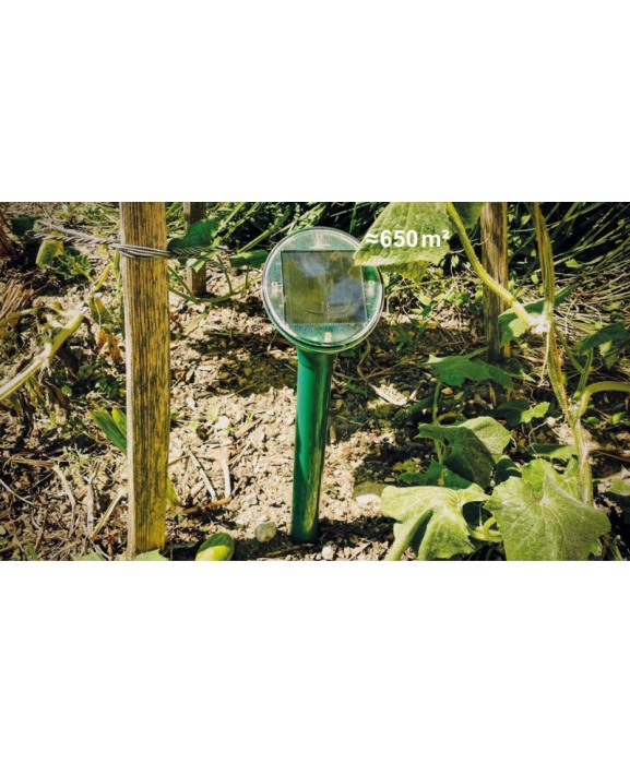 Dispozitiv cu ultrasunete pentru alungarea cartitelor, incarcare solara, Swissinno Ultrasonic Solar Mole Repeller, 650 mp [4]